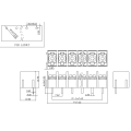 I terminali PCB del tipo di recinzione da 7,62 mm possono essere giunti